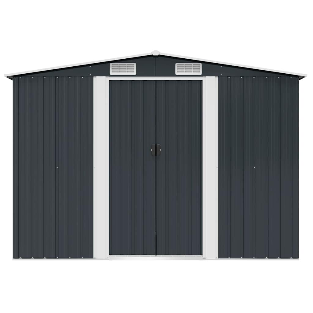 Garden Storage Shed Anthracite Steel 257x205x178 cm