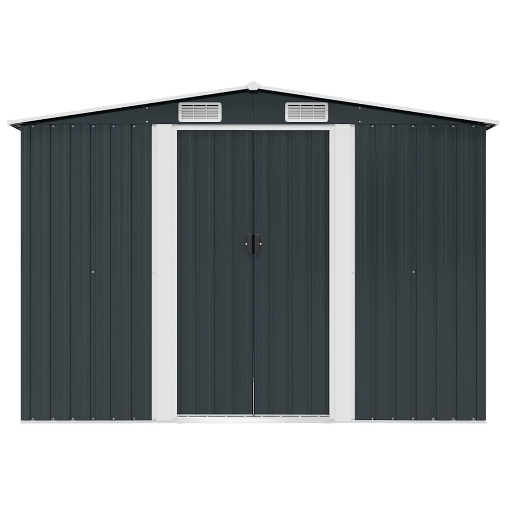 Garden Storage Shed Anthracite Steel 257x205x178 cm