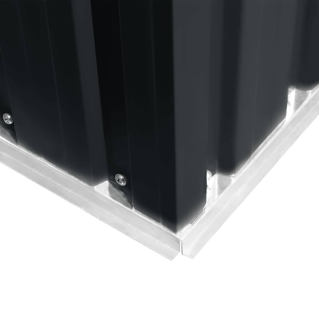 Garden Storage Shed Anthracite Steel 257x205x178 cm