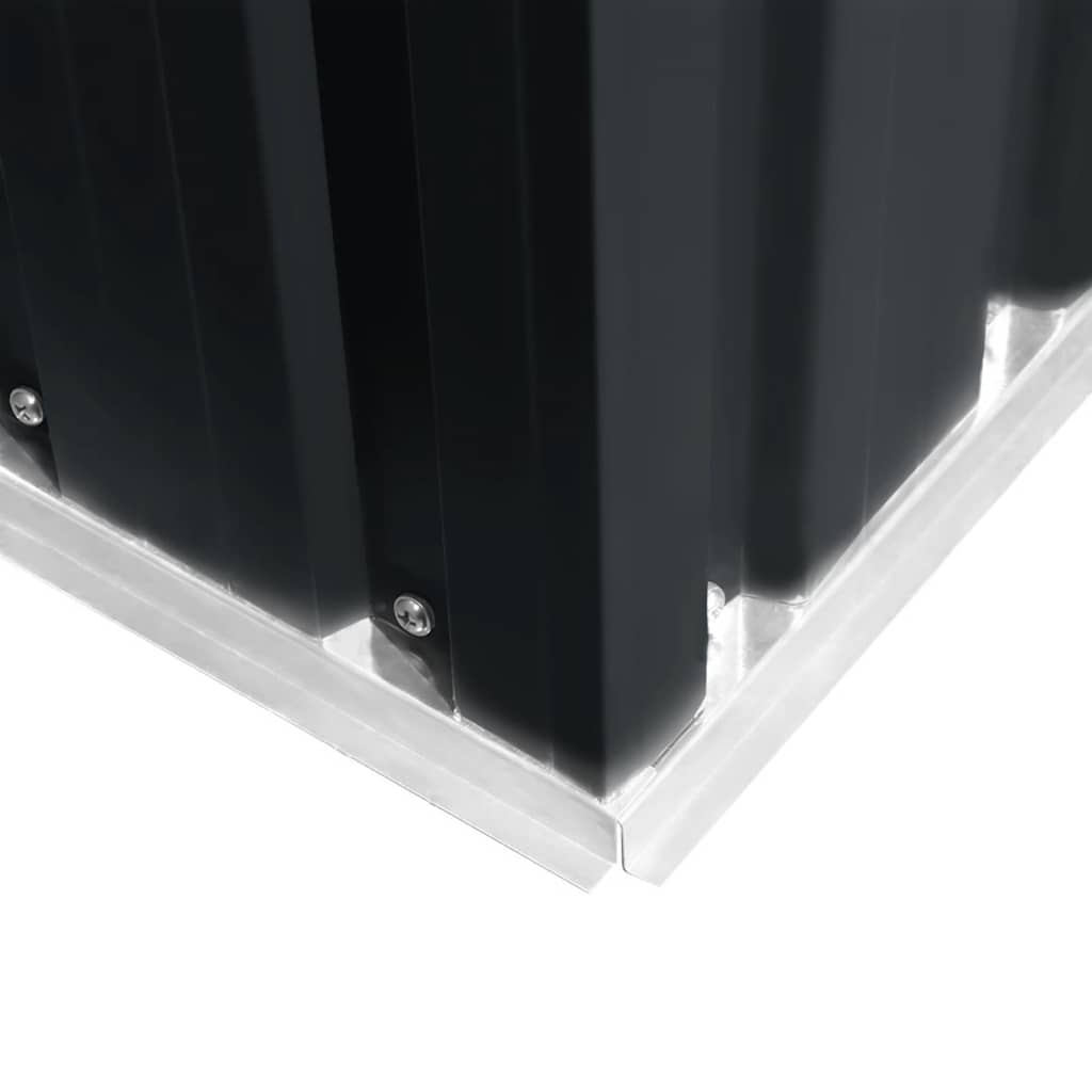 Garden Storage Shed Anthracite Steel 257x205x178 cm