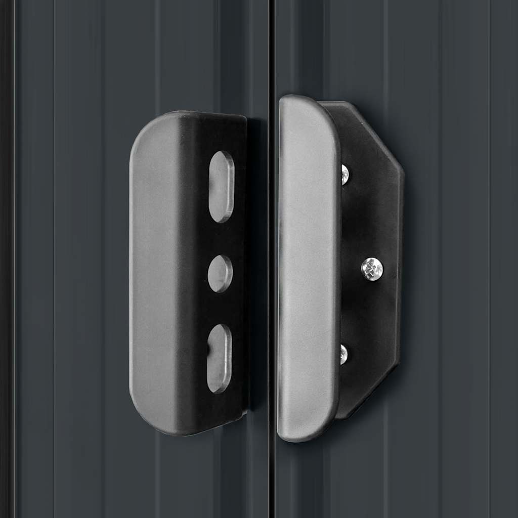 Garden Storage Shed Anthracite Steel 257x205x178 cm