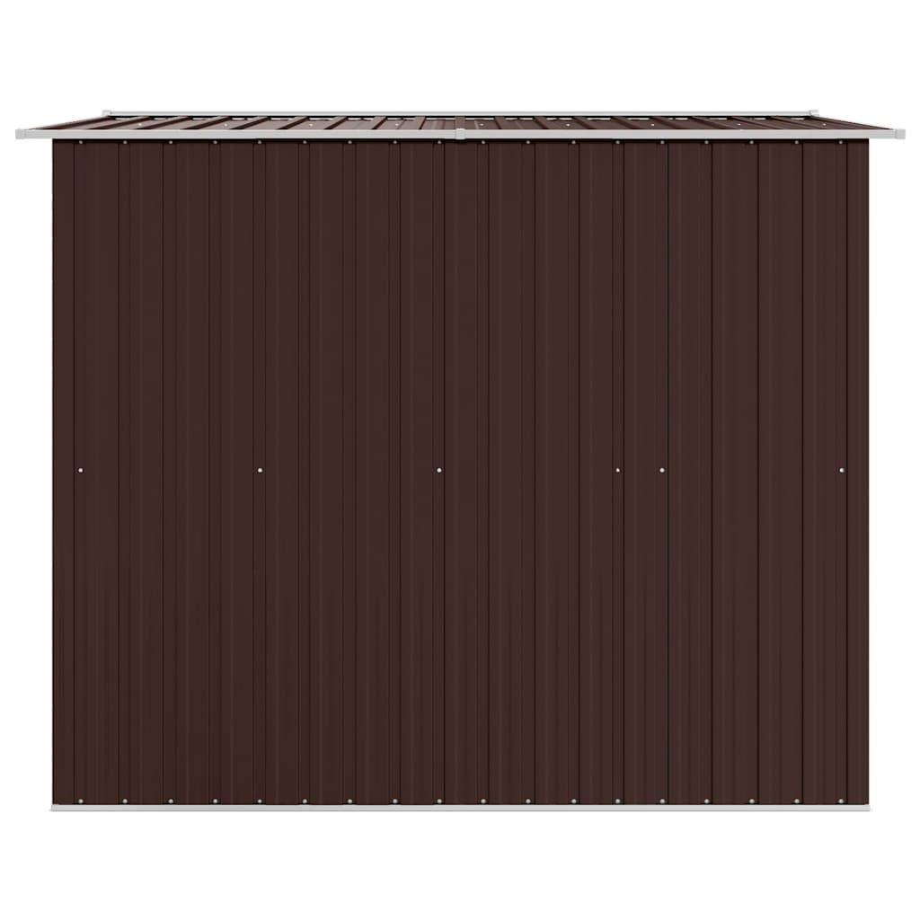 Garden Storage Shed Brown 257x205x178 cm Steel