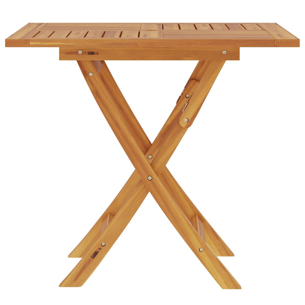 Folding Garden Table 85x85x76 cm Solid Teak Wood