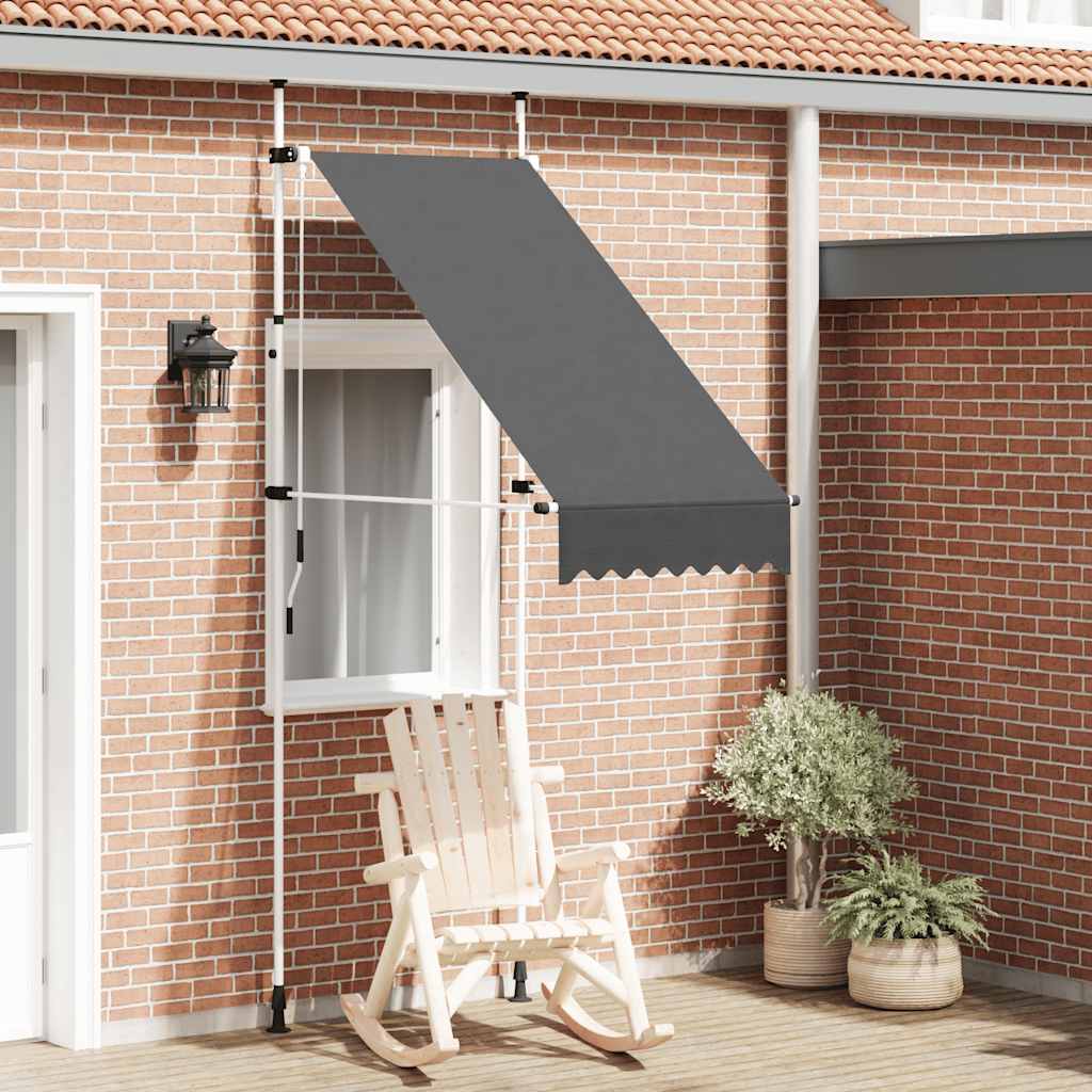 Manual Retractable Awning 100 cm Anthracite
