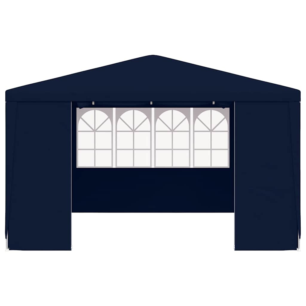 Professional Party Tent with Side Walls 4x4 m Blue 90 g/m?