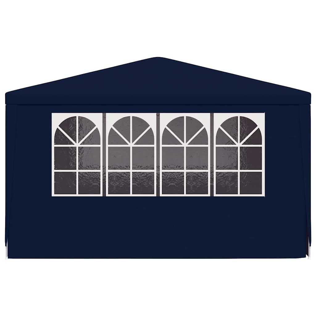 Professional Party Tent with Side Walls 4x4 m Blue 90 g/m?
