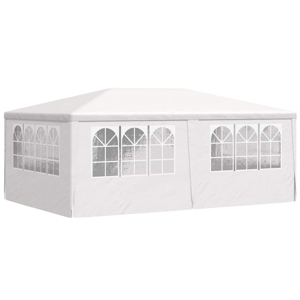 Professional Party Tent with Side Walls 4x6 m White 90 g/m?