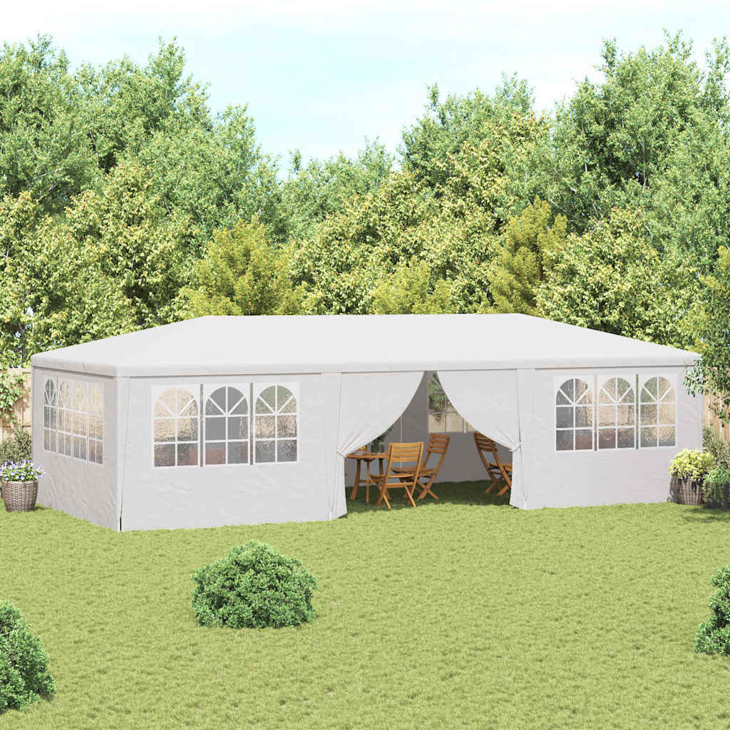 Professional Party Tent with Side Walls 4x9 m White 90 g/m?