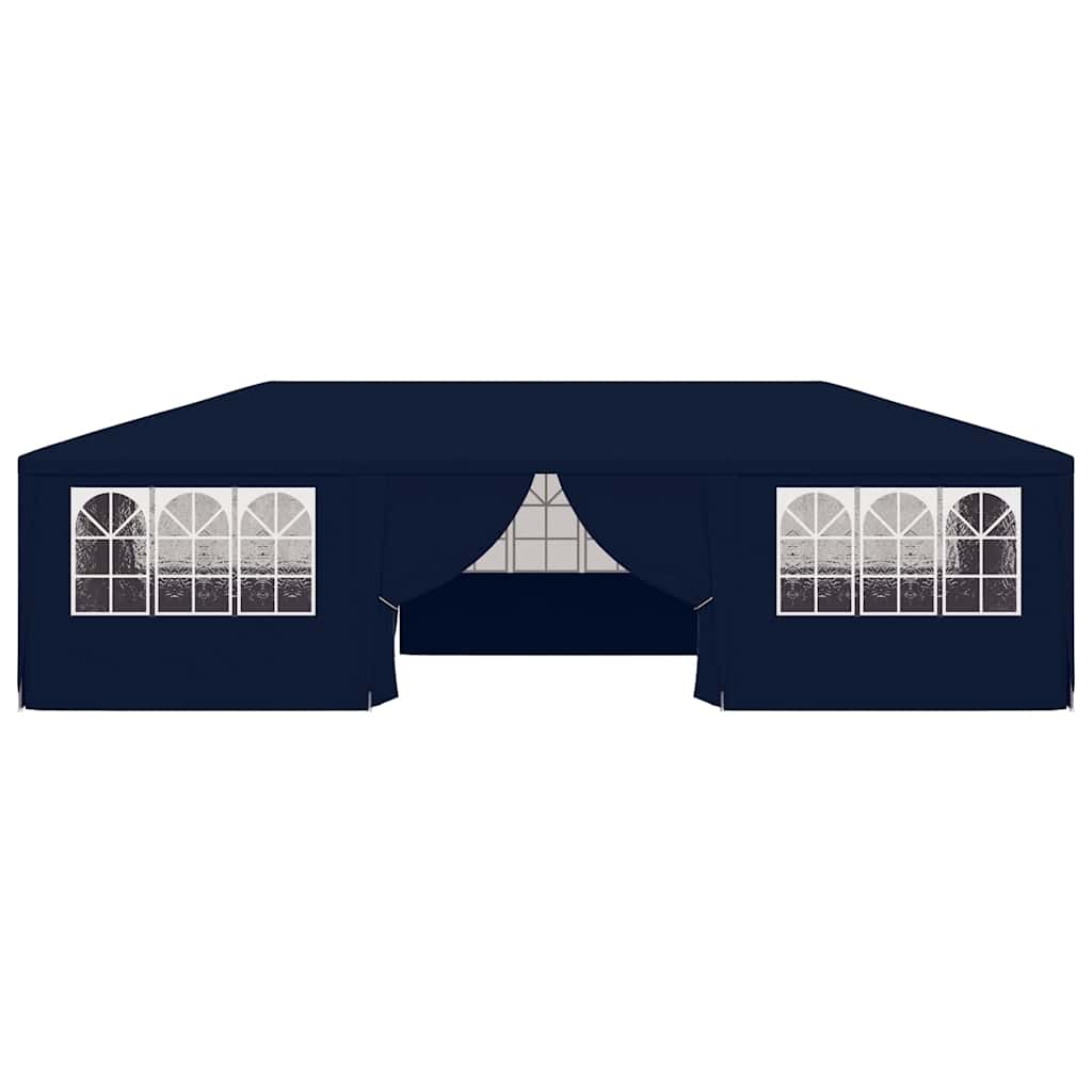 Professional Party Tent with Side Walls 4x9 m Blue 90 g/m?