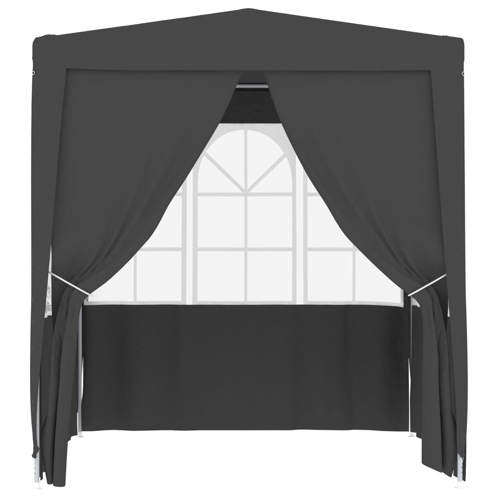 Professional Party Tent Side Walls 2.5x2.5 m Anthracite 90 g/m²