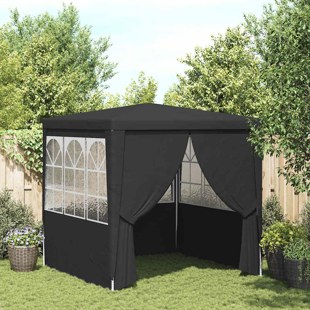 Professional Party Tent Side Walls 2.5x2.5 m Anthracite 90 g/m²
