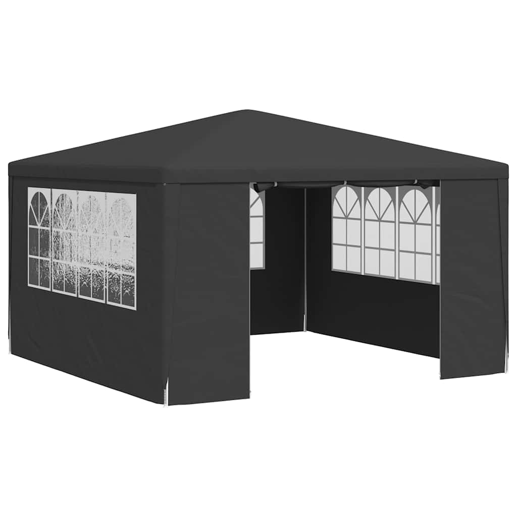 Professional Party Tent with Side Walls 4x4 m Anthracite 90 g/m?