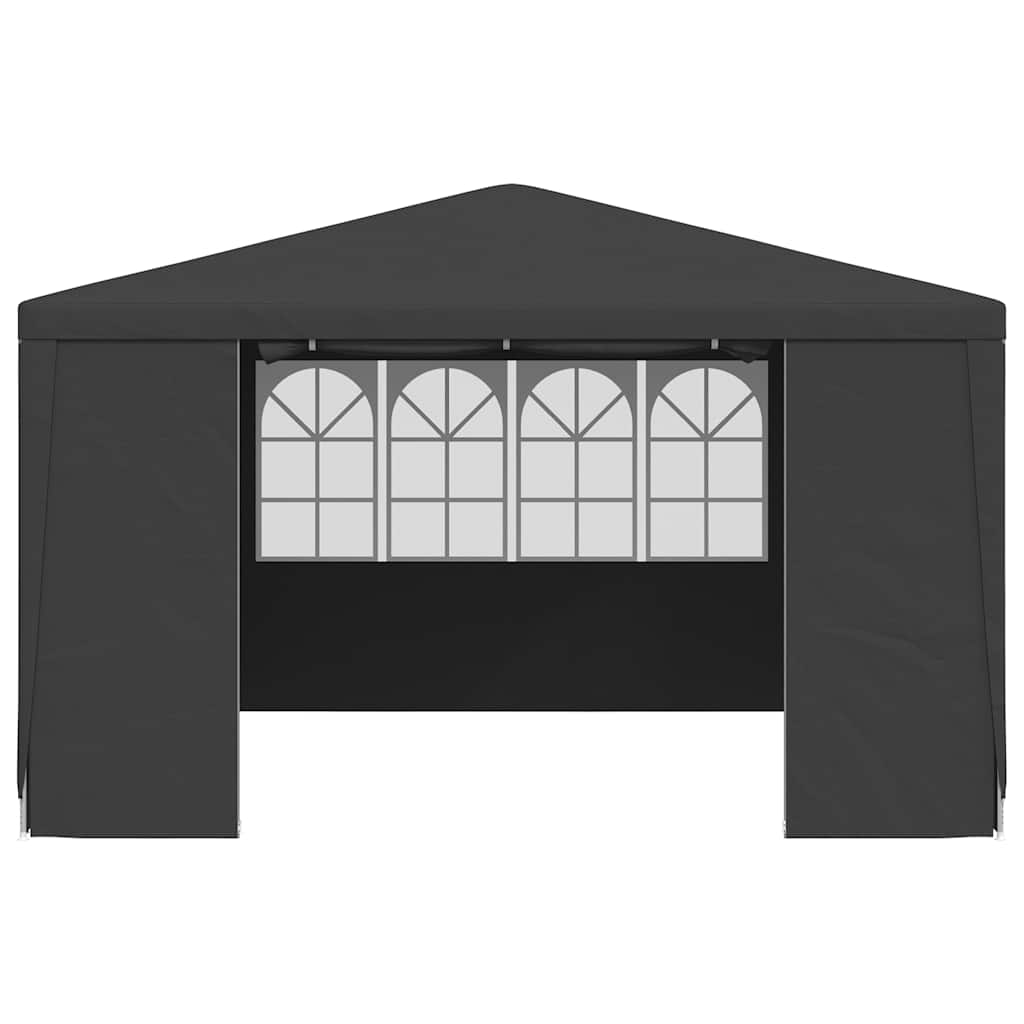 Professional Party Tent with Side Walls 4x4 m Anthracite 90 g/m?