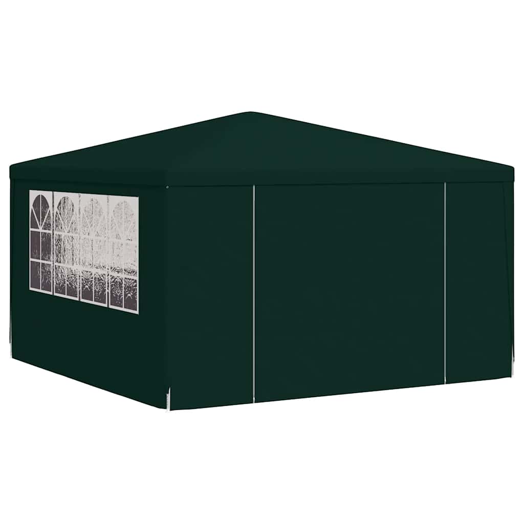 Professional Party Tent with Side Walls 4x4 m Green 90 g/m?