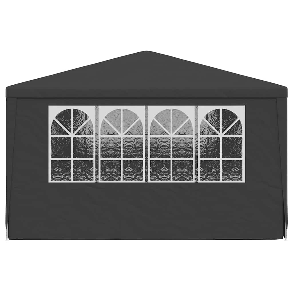 Professional Party Tent with Side Walls 4x6 m Anthracite 90 g/m?