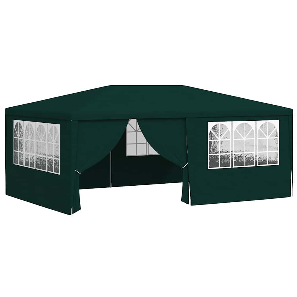 Professional Party Tent with Side Walls 4x6 m Green 90 g/m?