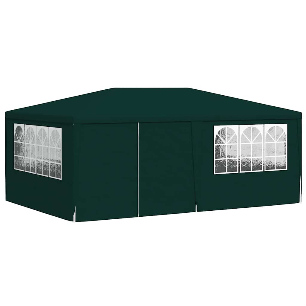 Professional Party Tent with Side Walls 4x6 m Green 90 g/m?