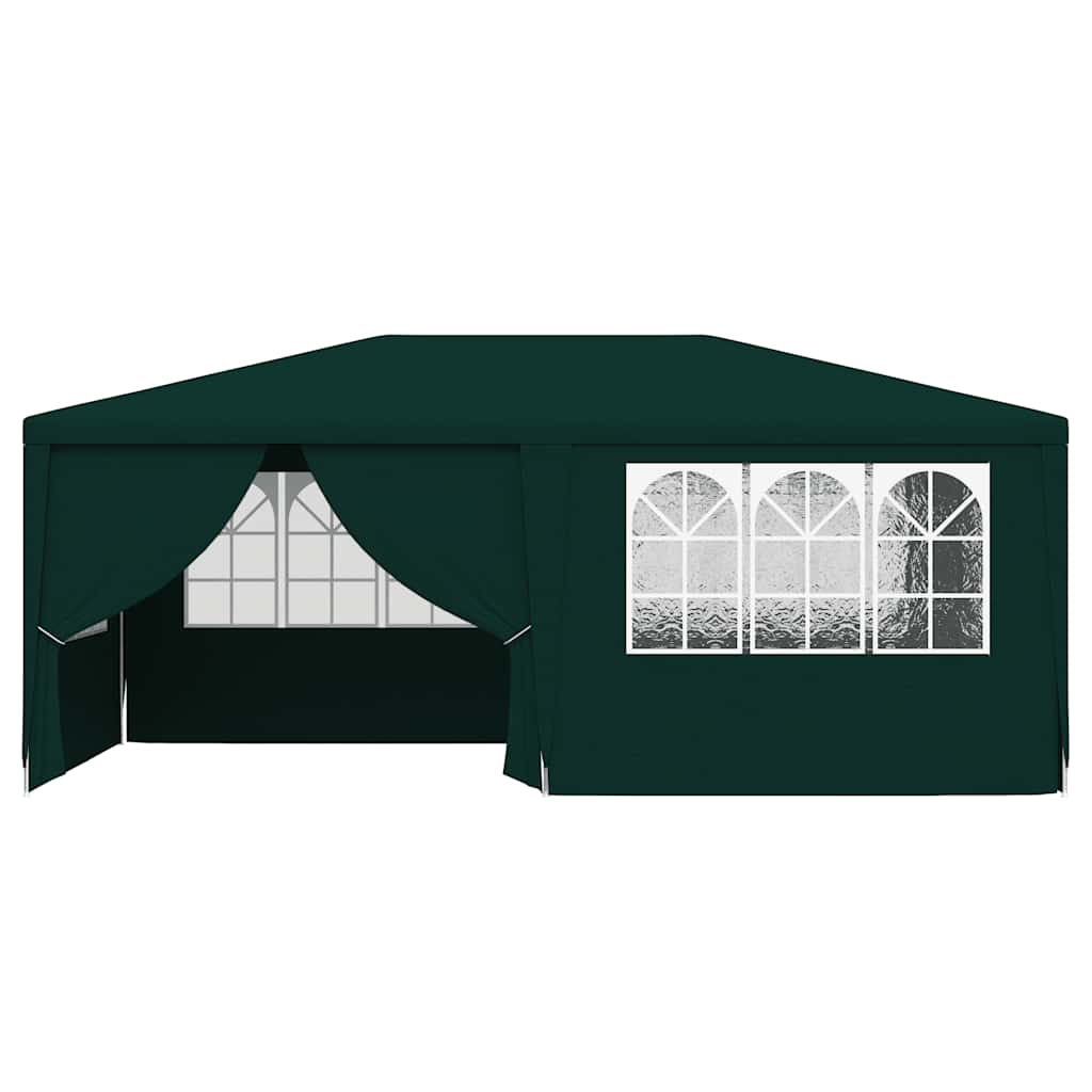 Professional Party Tent with Side Walls 4x6 m Green 90 g/m?
