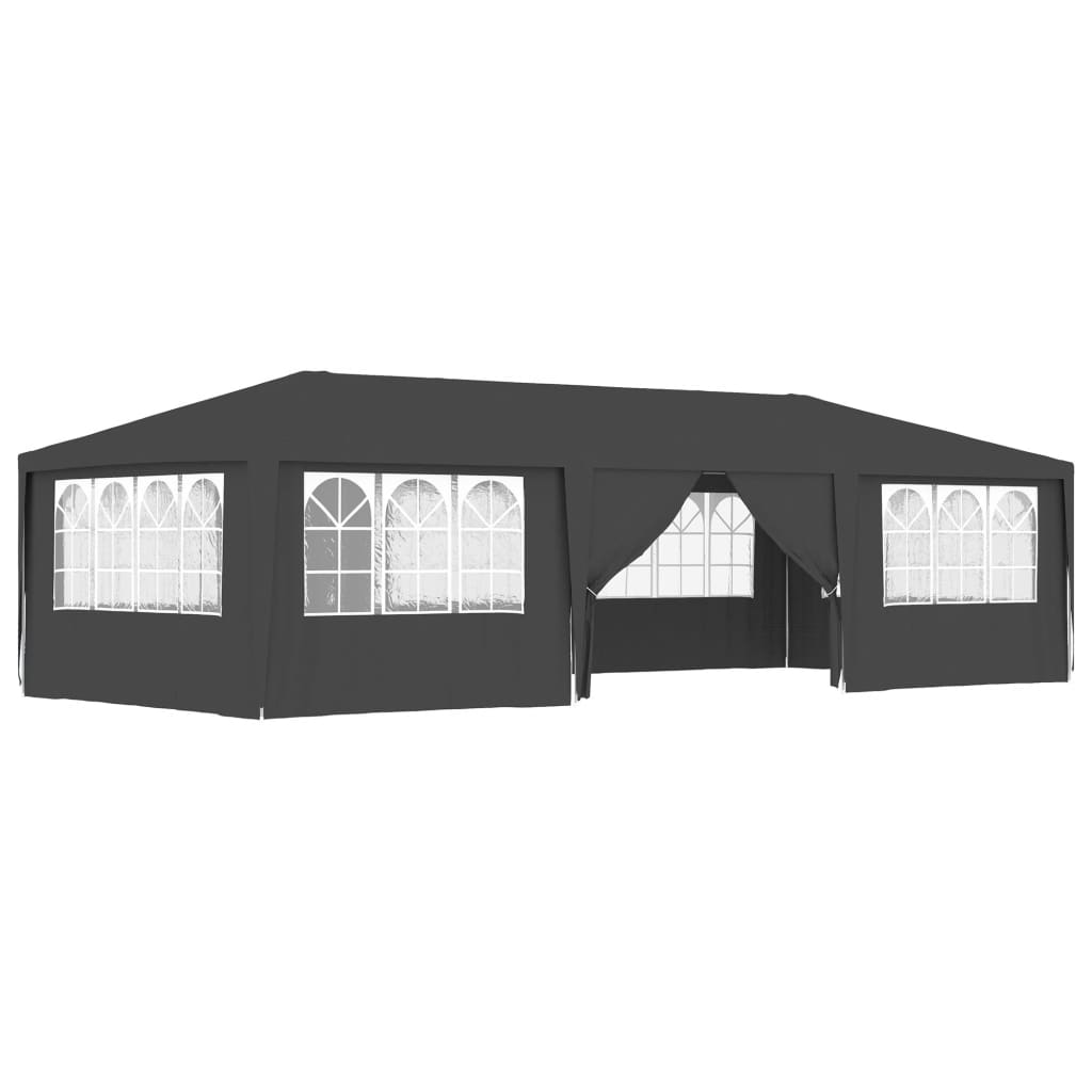 Professional Party Tent with Side Walls 4x9 m Anthracite 90 g/m?