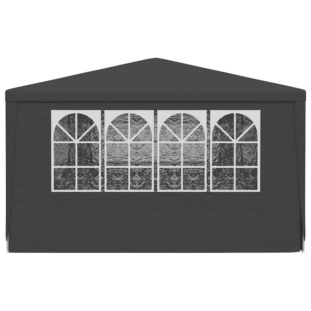 Professional Party Tent with Side Walls 4x9 m Anthracite 90 g/m?