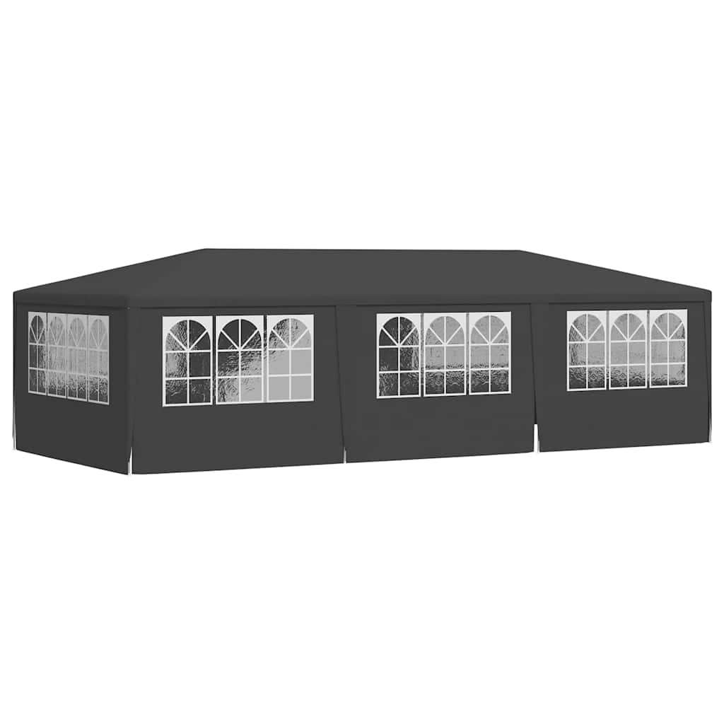 Professional Party Tent with Side Walls 4x9 m Anthracite 90 g/m?
