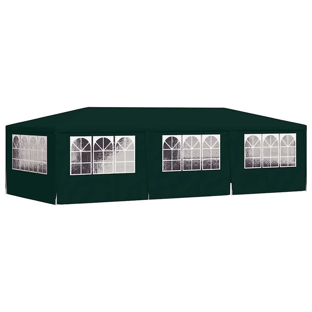 Professional Party Tent with Side Walls 4x9 m Green 90 g/m?