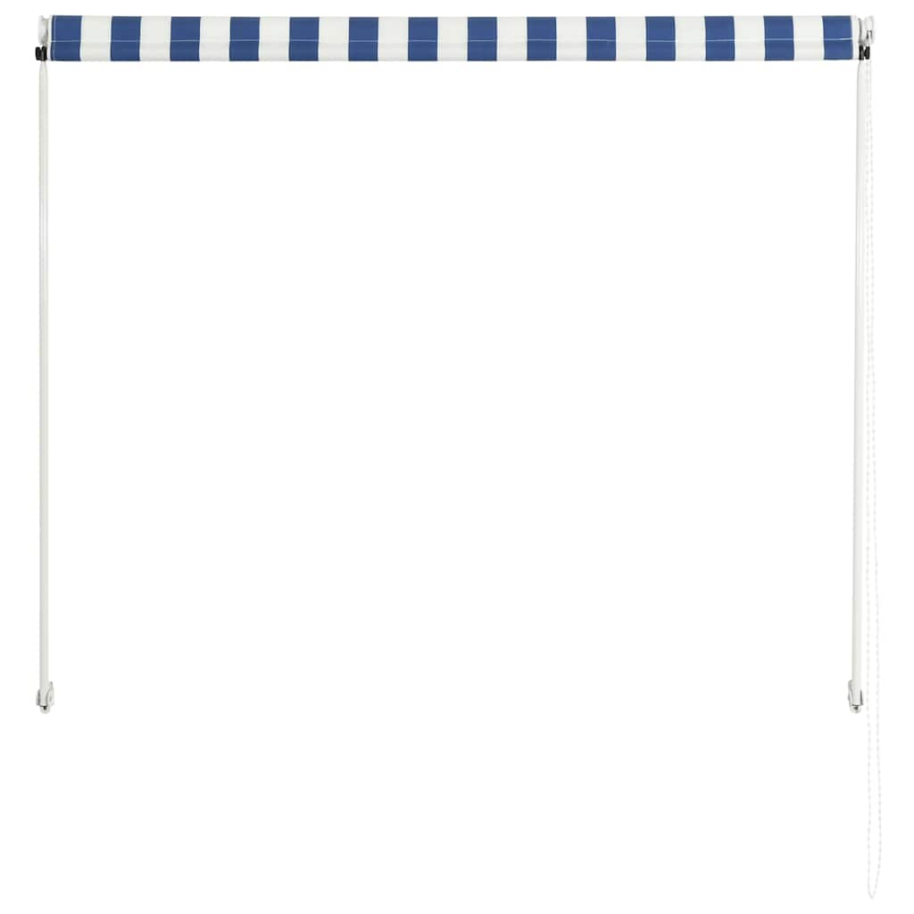 Retractable Awning 100x150 cm Blue and White