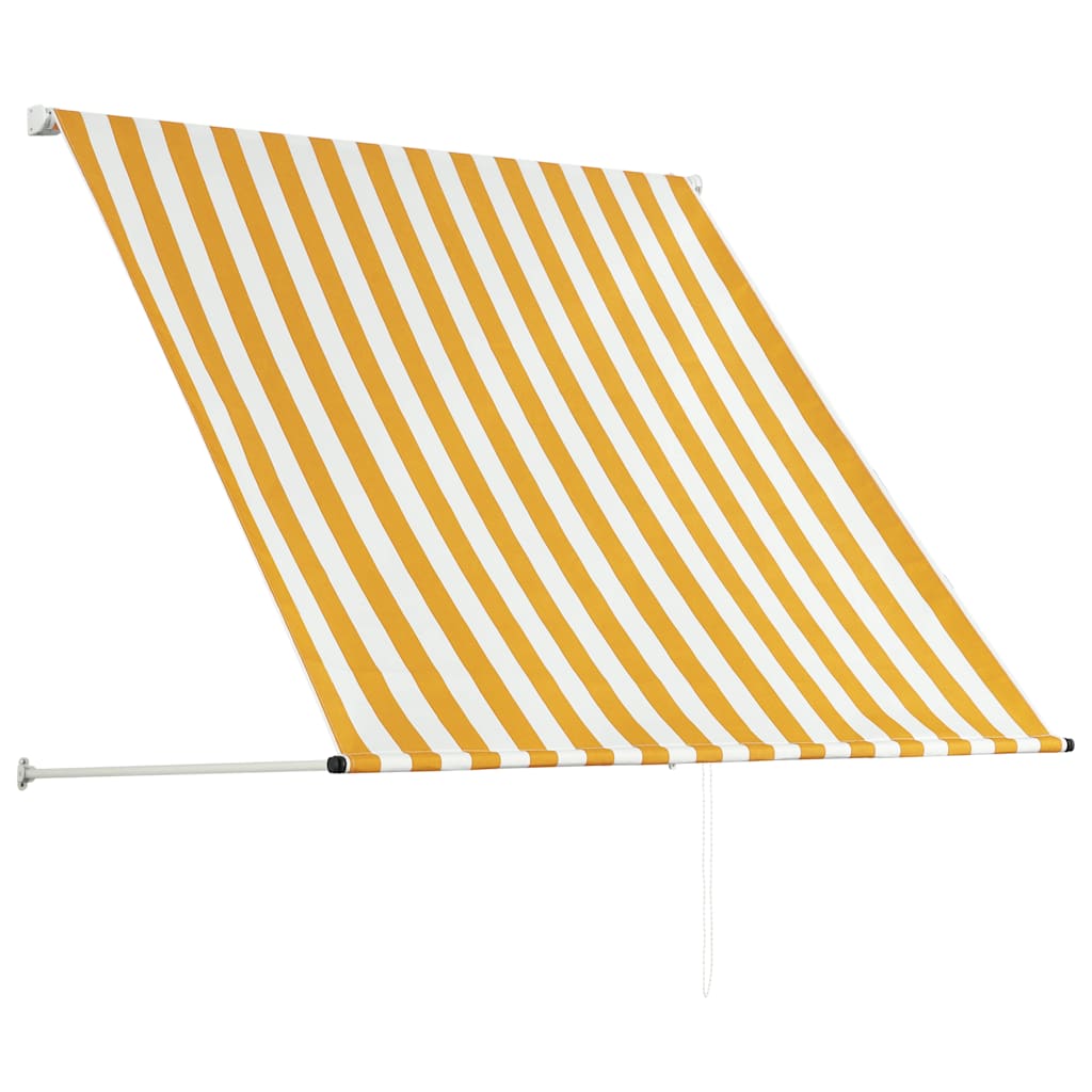 Retractable Awning 100x150 cm Yellow and White