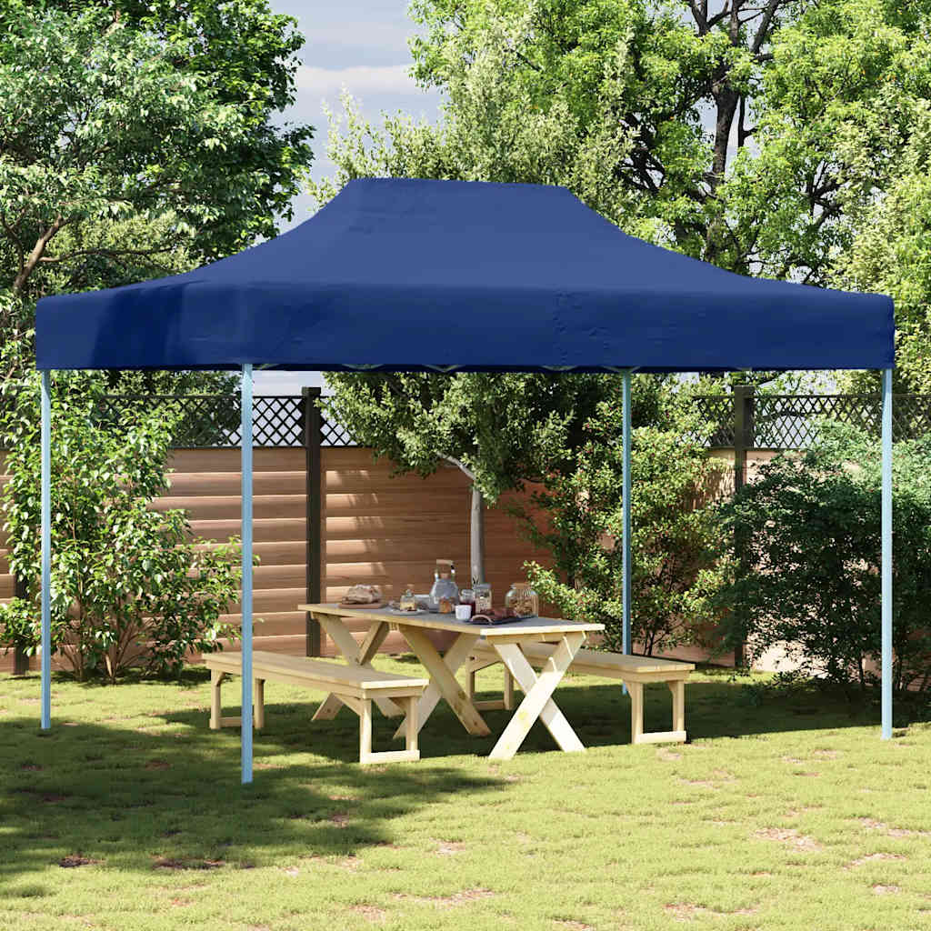 Professional Folding Party Tent 3x4 m Steel Blue
