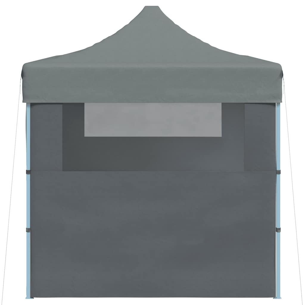Professional Folding Party Tent with 3 Sidewalls 3x4 m Steel Anthracite