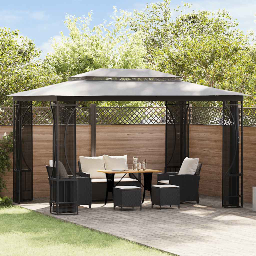 Gazebo with Nets 300x400x265 cm Anthracite