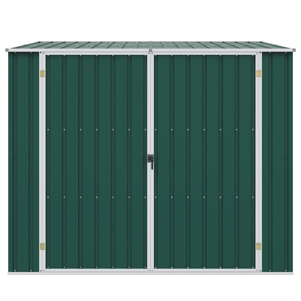 Garden Shed Green 195x198x159 cm Galvanised Steel