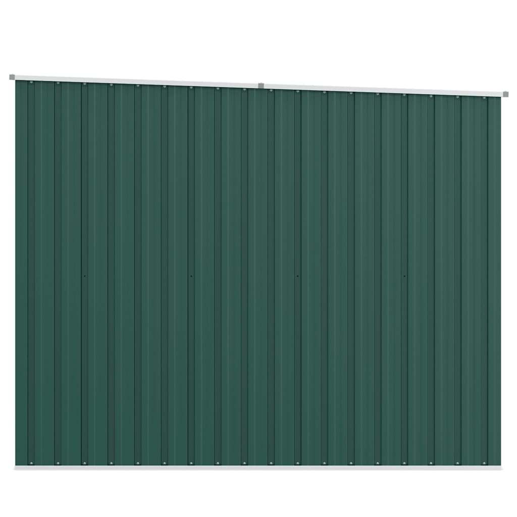 Garden Shed Green 195x198x159 cm Galvanised Steel
