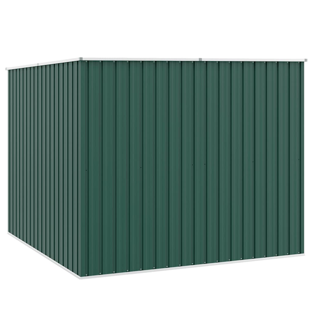 Garden Shed Green 195x198x159 cm Galvanised Steel