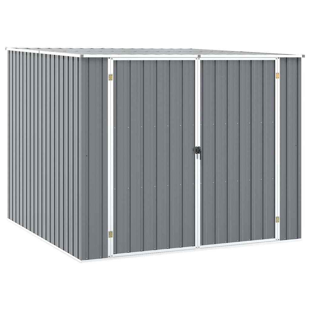 Garden Shed Grey 195x198x159 cm Galvanised Steel