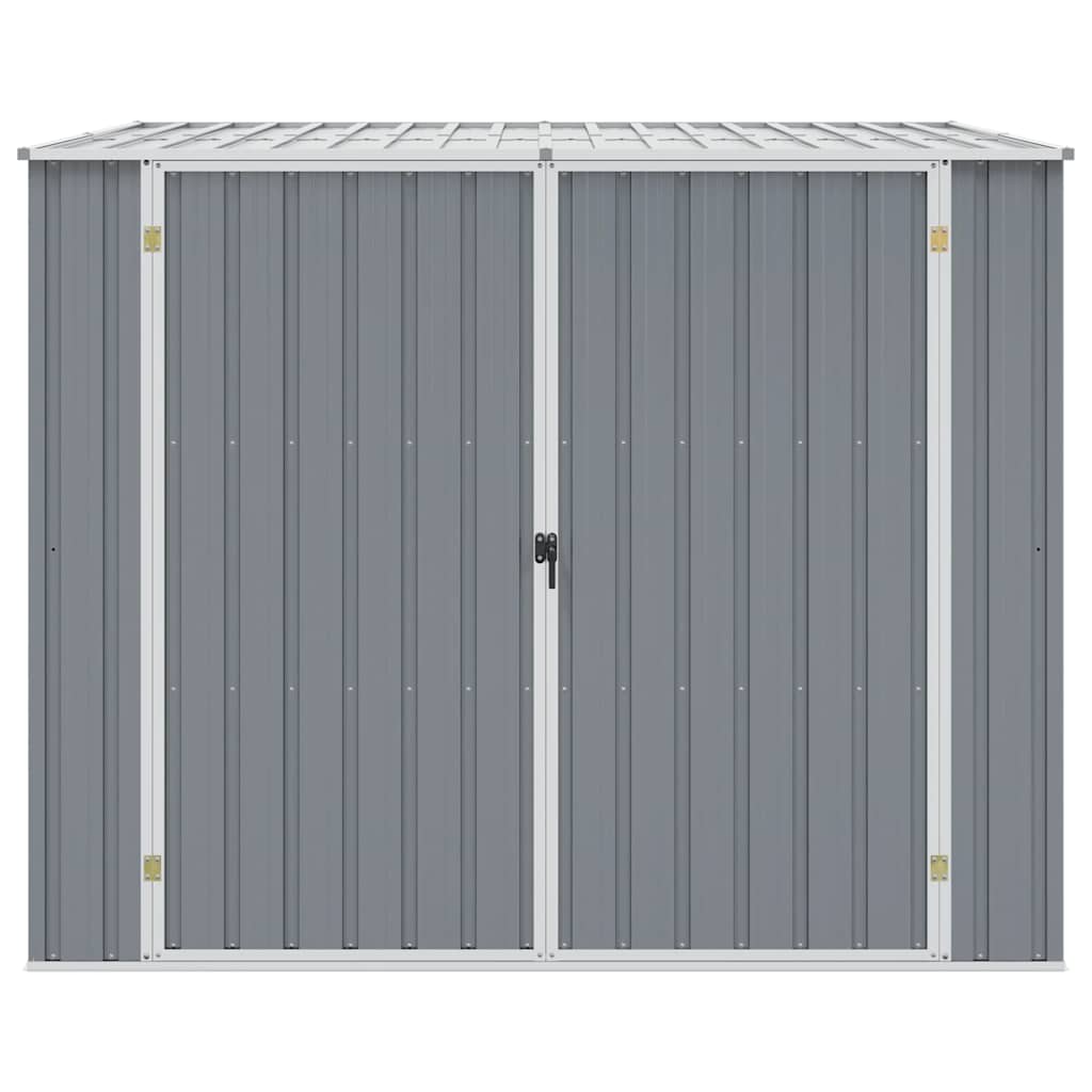 Garden Shed Grey 195x198x159 cm Galvanised Steel