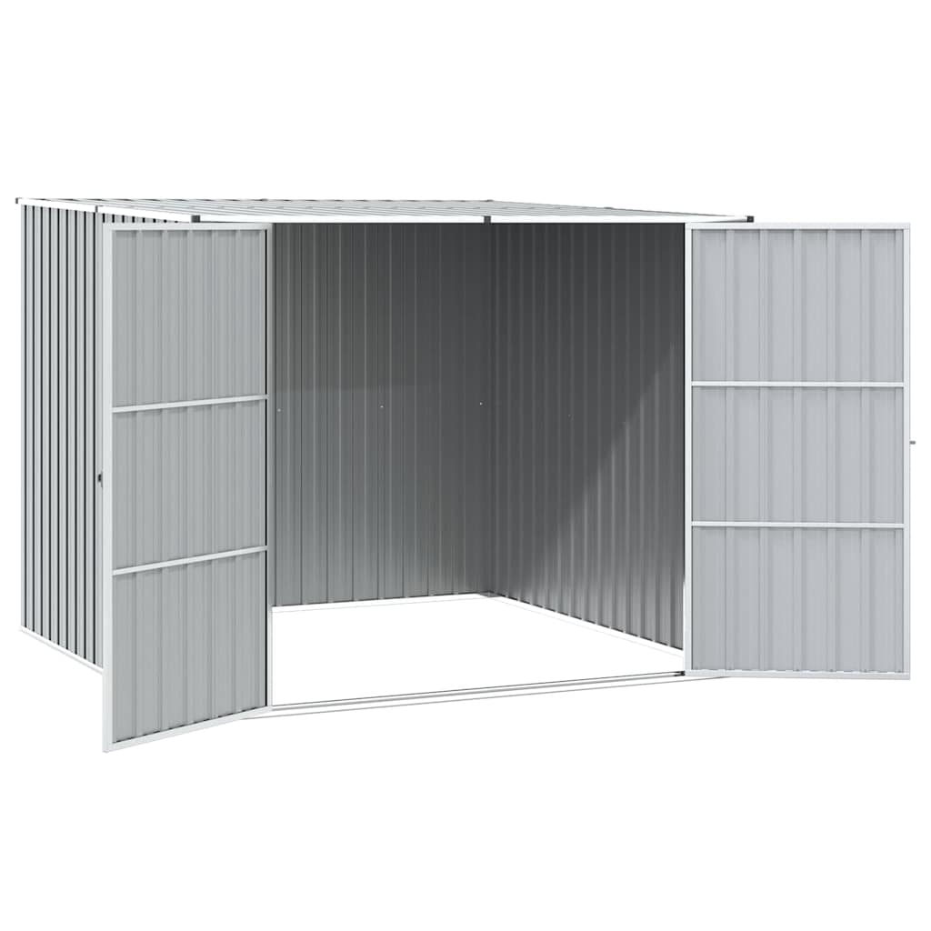 Garden Shed Grey 195x198x159 cm Galvanised Steel