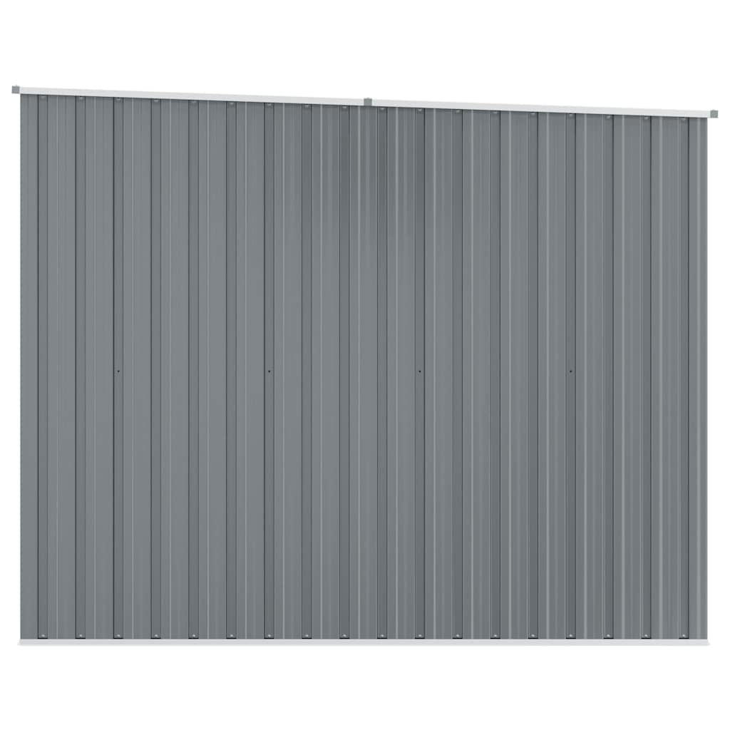 Garden Shed Grey 195x198x159 cm Galvanised Steel