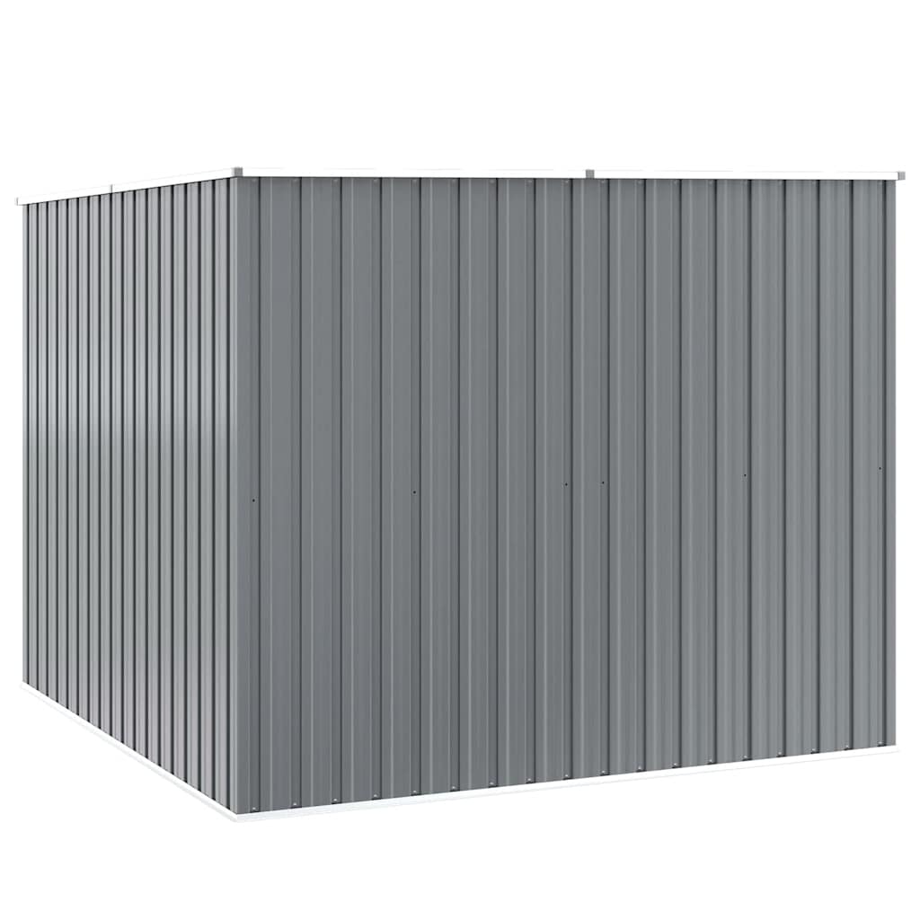 Garden Shed Grey 195x198x159 cm Galvanised Steel