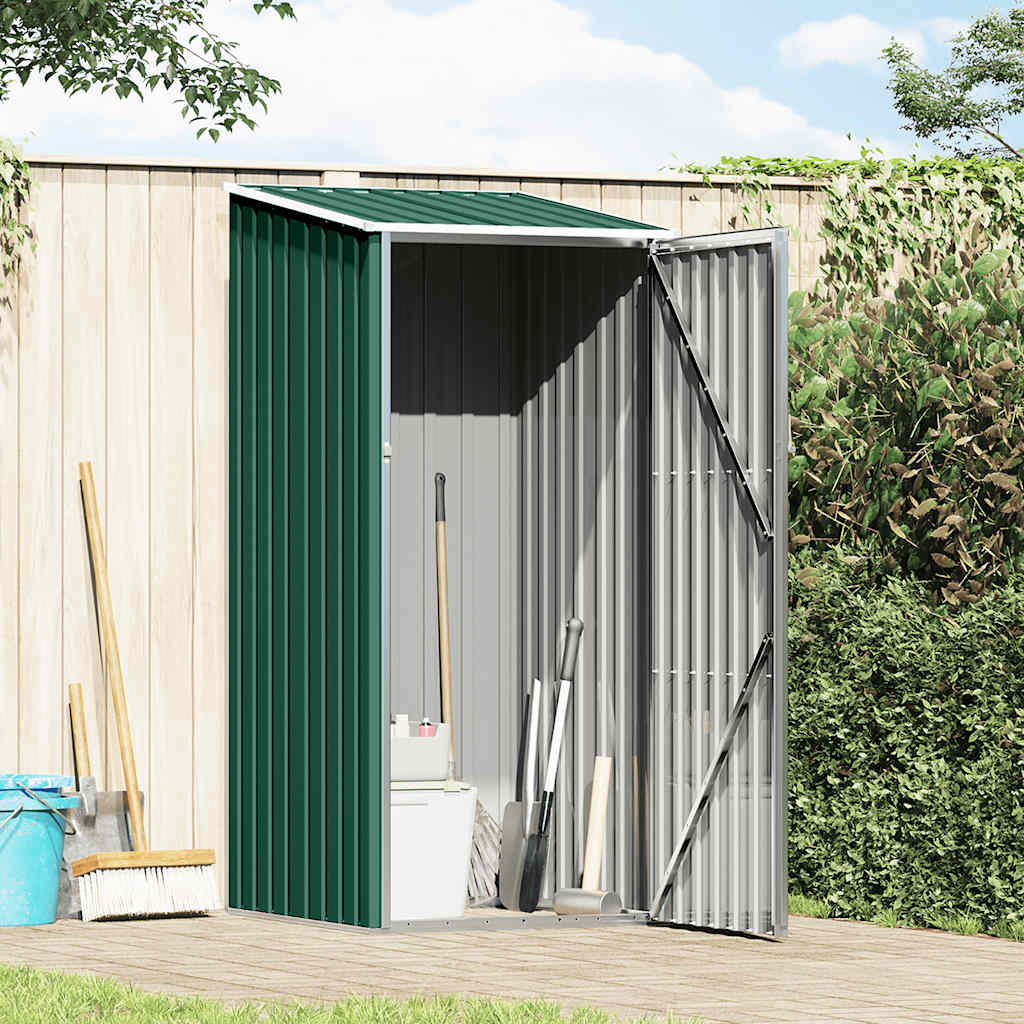Garden Shed Green 87x98x159 cm Galvanised Steel