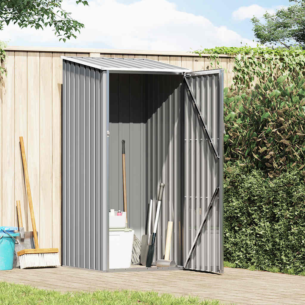 Garden Shed Grey 87x98x159 cm Galvanised Steel