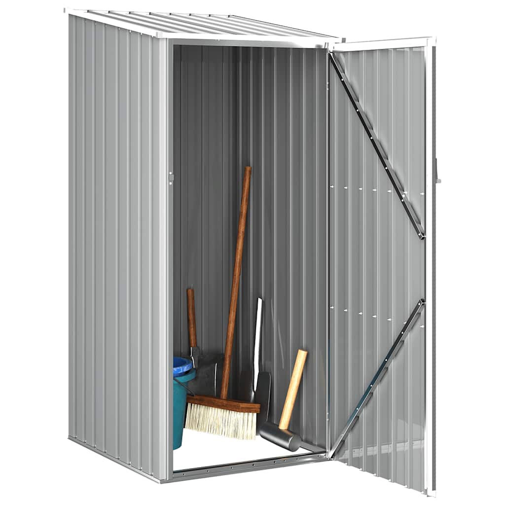 Garden Shed Grey 87x98x159 cm Galvanised Steel