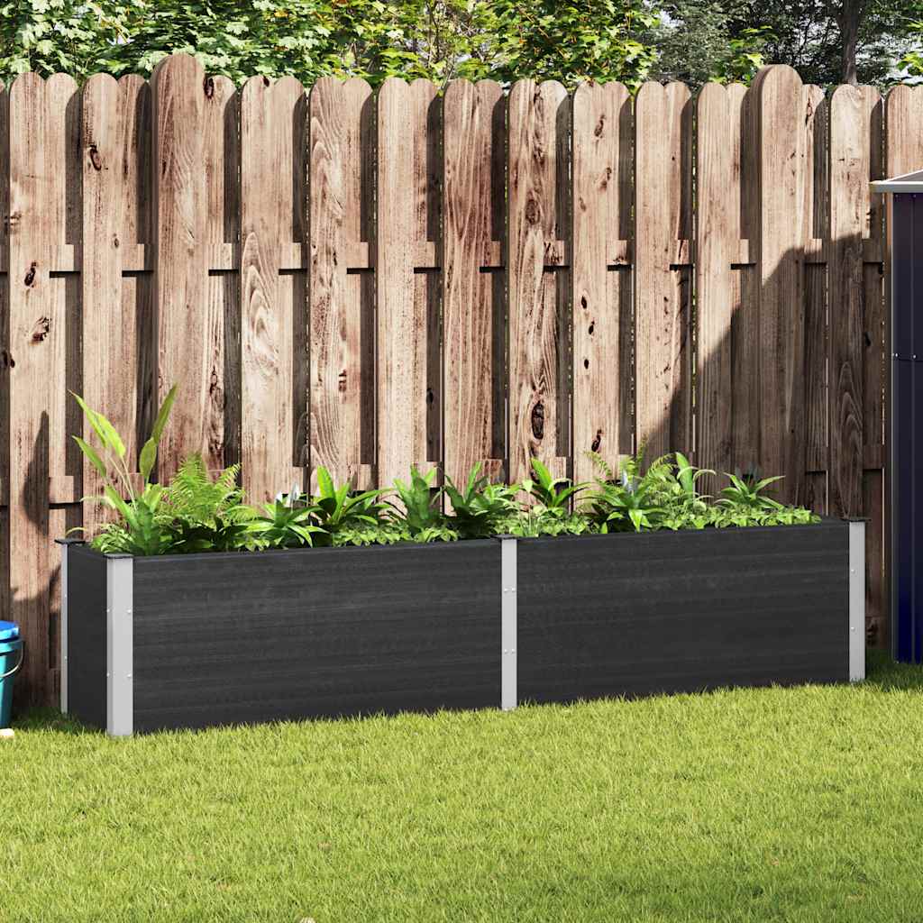 Garden Raised Bed 250x50x54 cm WPC Grey
