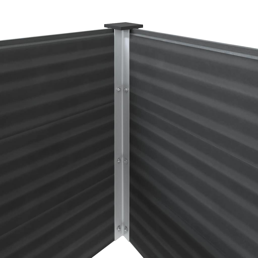 Garden Raised Bed 250x50x91 cm WPC Grey