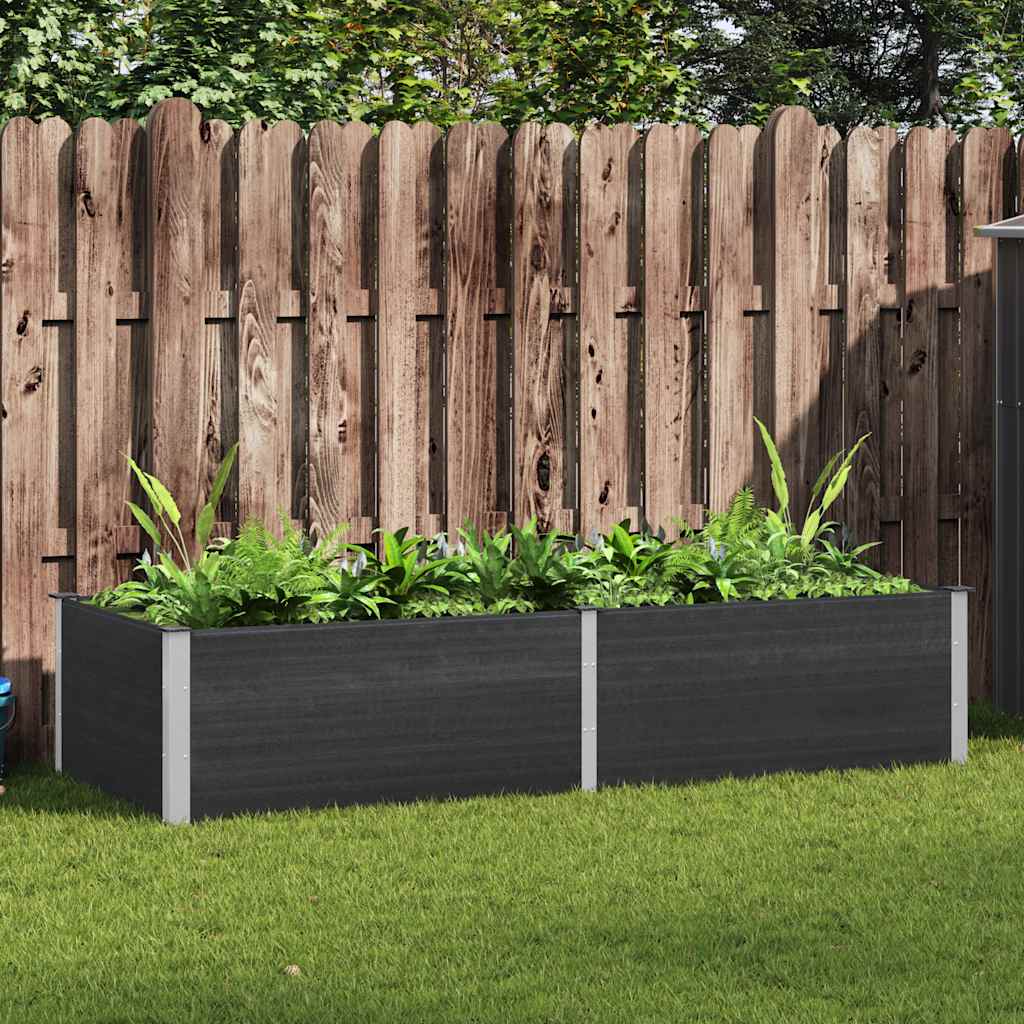 Garden Raised Bed 250x100x54 cm WPC Grey