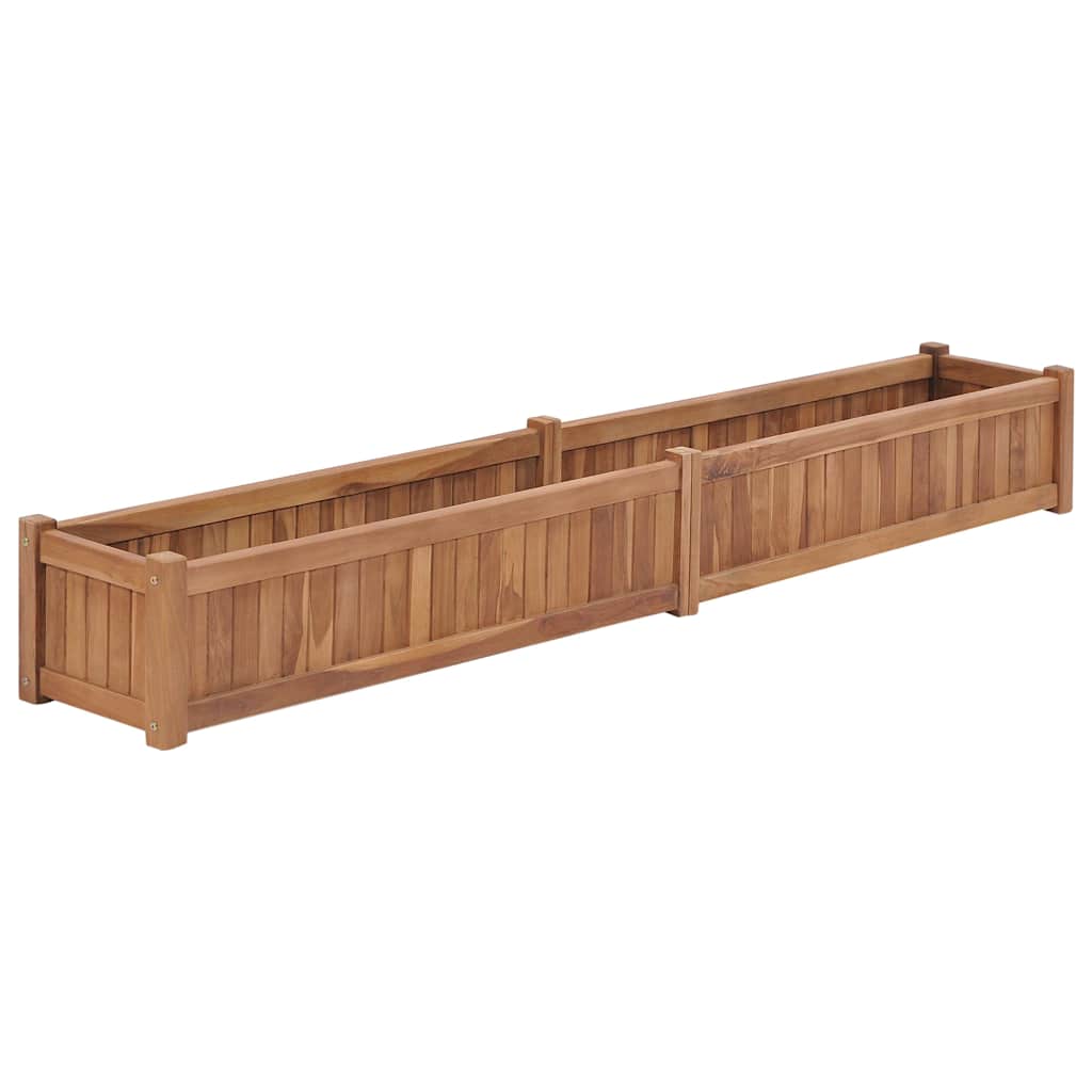 Raised Bed 200x30x25 cm Solid Teak Wood
