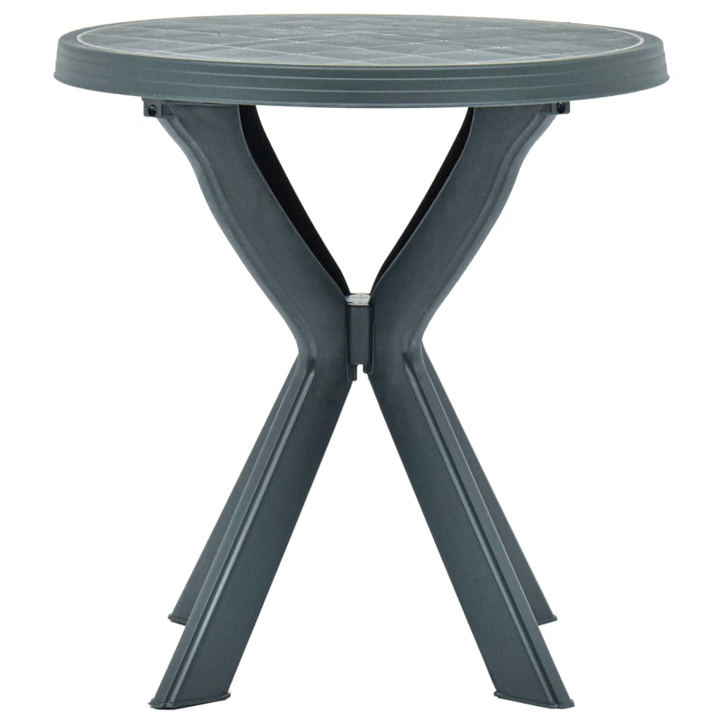 Bistro Table Green Ø70 cm Plastic