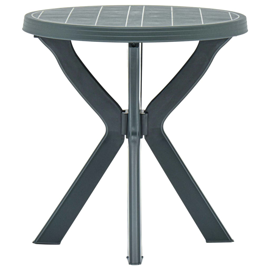 Bistro Table Green Ø70 cm Plastic