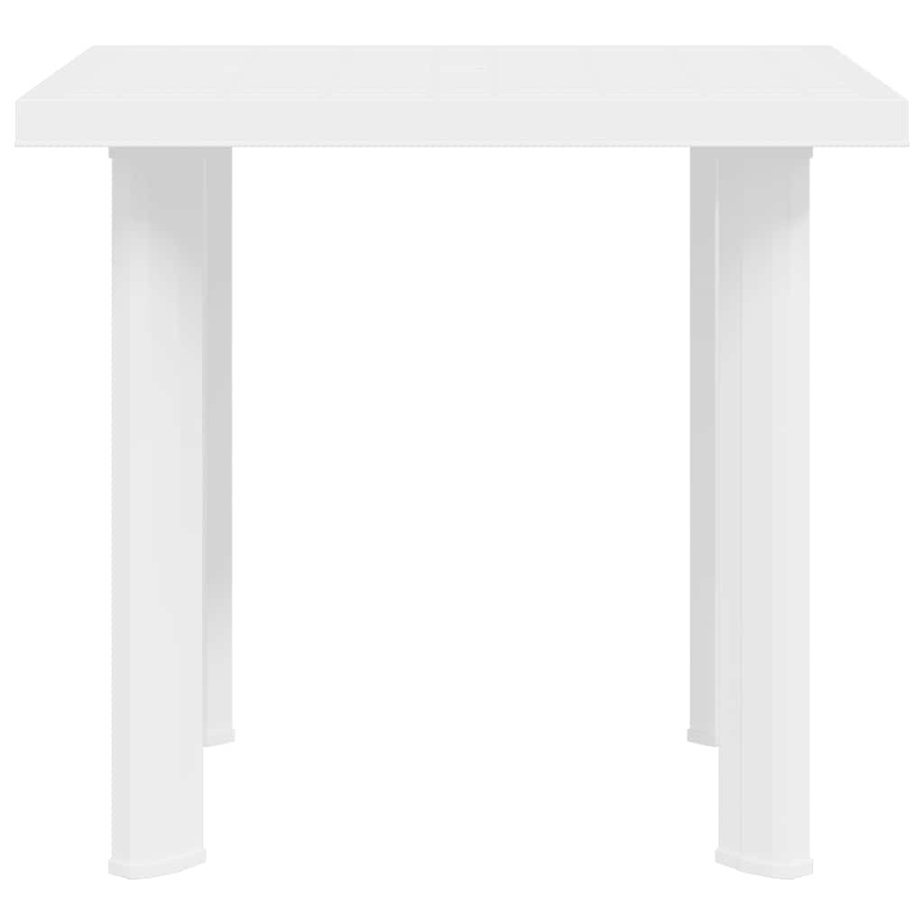 Garden Table White 80x75x72 cm Plastic