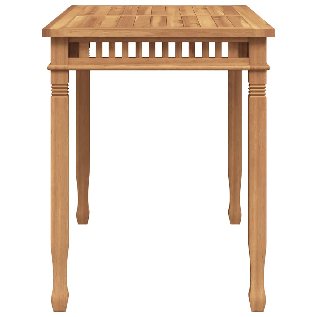 Garden Dining Table 110x65x80 cm Solid Teak Wood